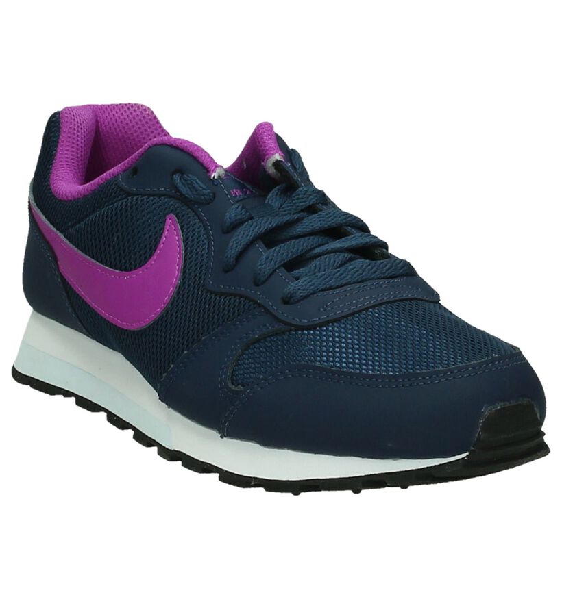 Nike MD Runner 2 Blauwe Sneakers in stof (186226)