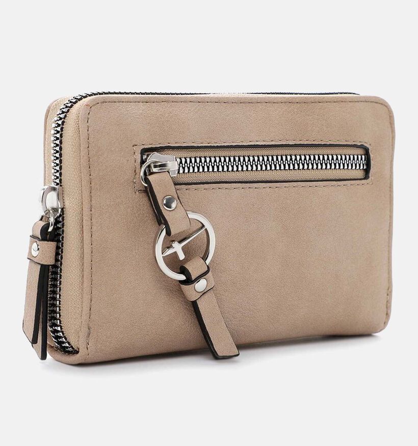 Tamaris Nele  Porte-monnaie zippé en Taupe pour femmes (338623)