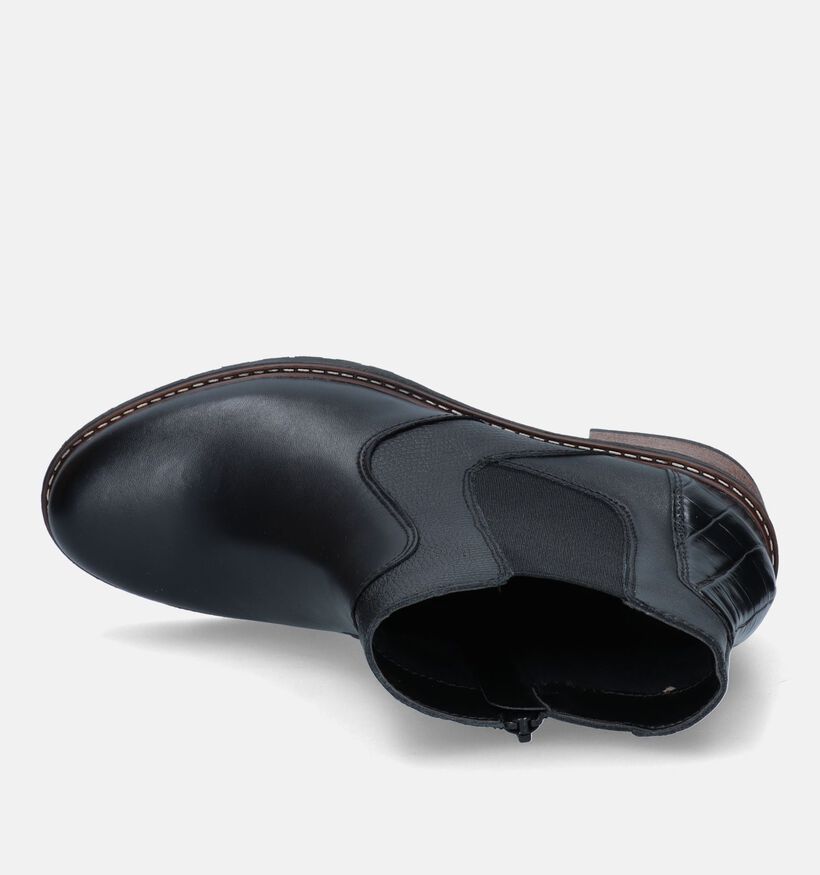 Remonte Bottillons avec talon carré en Noir pour femmes (331586)