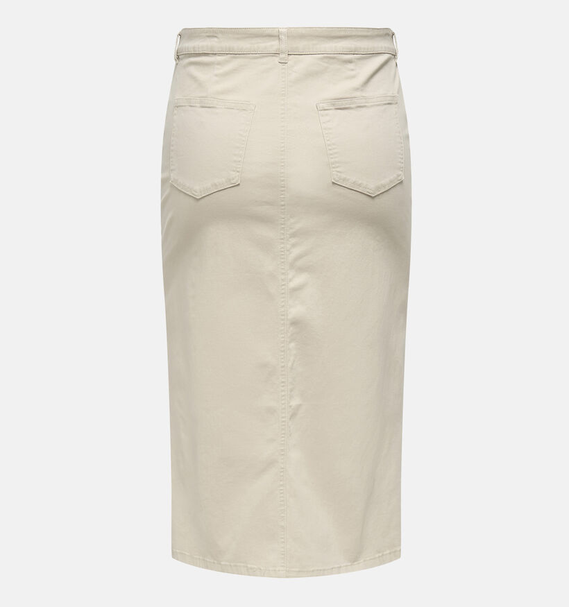 ONLY Carmakoma Lola Beige Lange Rok voor dames (351426)