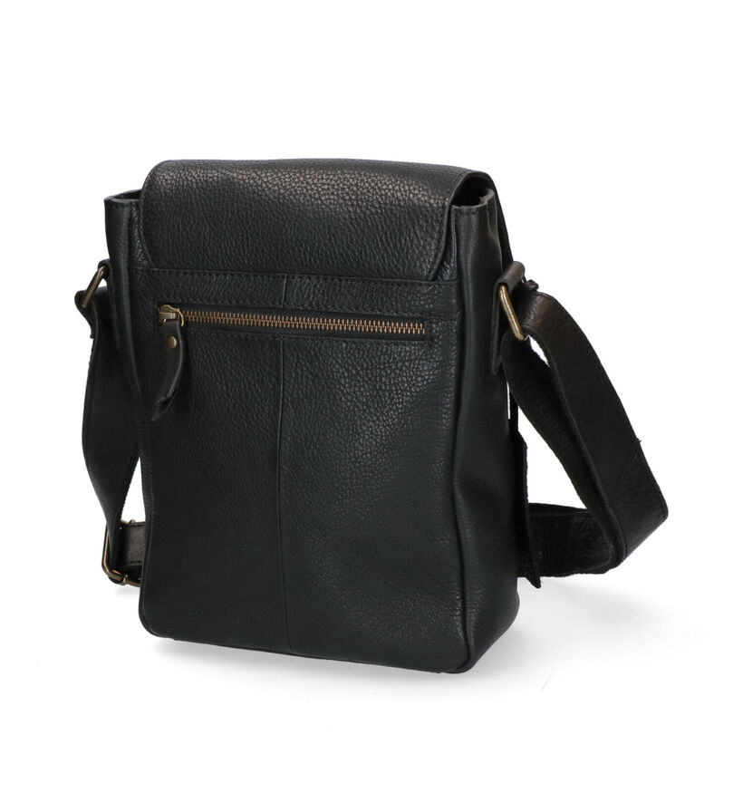 Burkely Ranger Zwarte Crossbody Tas in leer (312239)