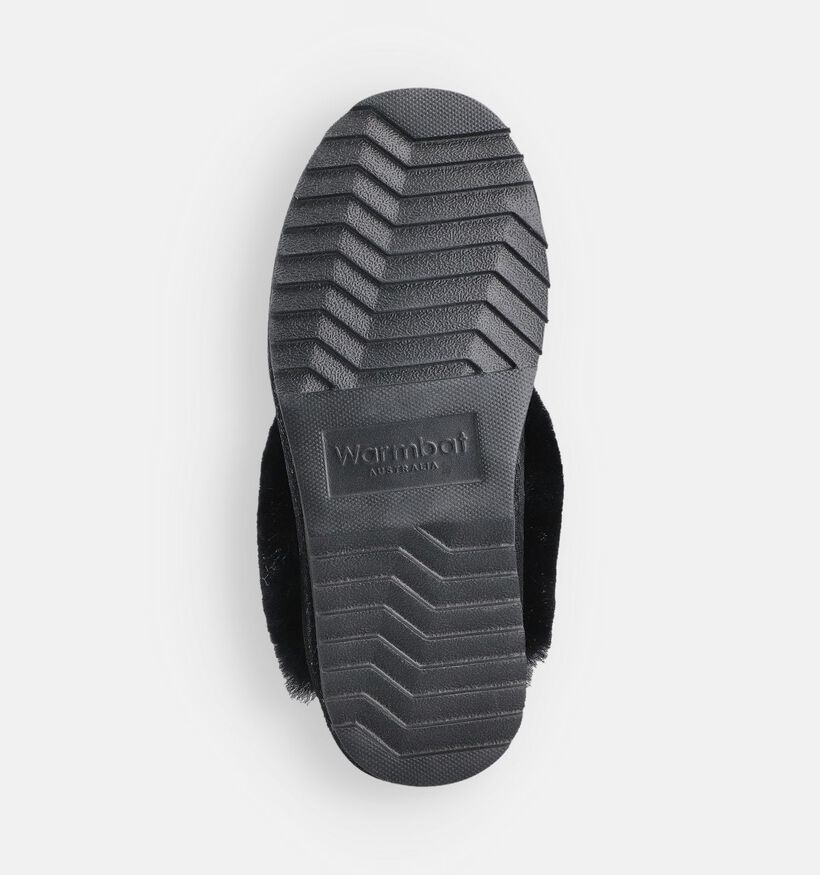 Warmbat Flurry Pantoufles ouvertes en Noir pour femmes (379631)