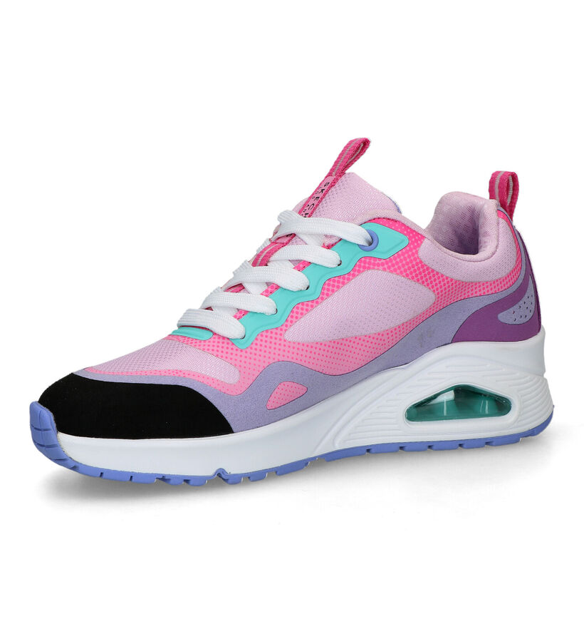 Skechers Uno Color Steps Baskets en Rose pour filles (318195)