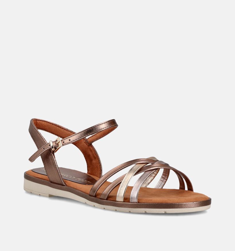 Marco Tozzi Ros&eacute;goud Sandalen voor dames (371878)