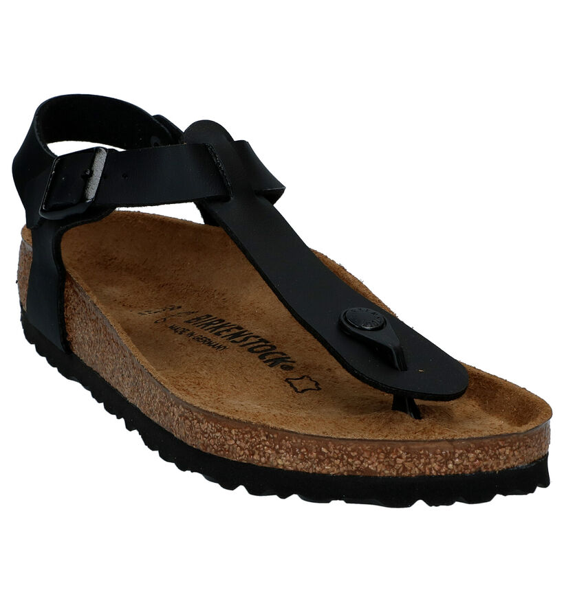 Birkenstock Kairo Zwarte Sandalen in kunstleer (286430)