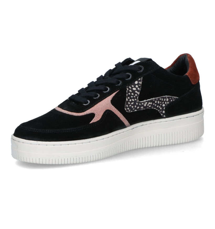 Maruti Mono Zwarte Sneakers voor dames (326905) - geschikt voor steunzolen