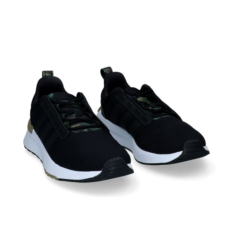adidas Racer Baskets en Noir en textile (301605)