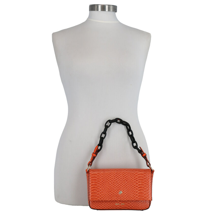 Aca Jou Catalpa Oranje Crossbody Tas in kunstleer (272916)