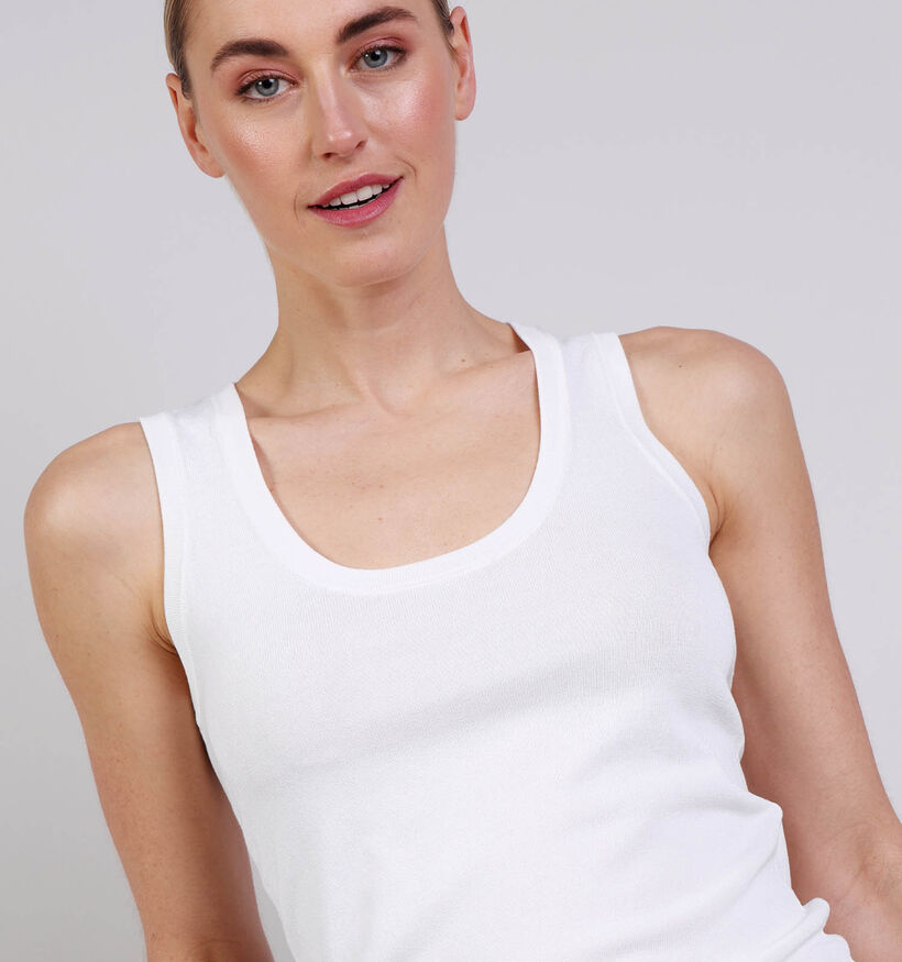 Vero Moda Sissel D&eacute;bardeur en Blanc pour femmes (369428)