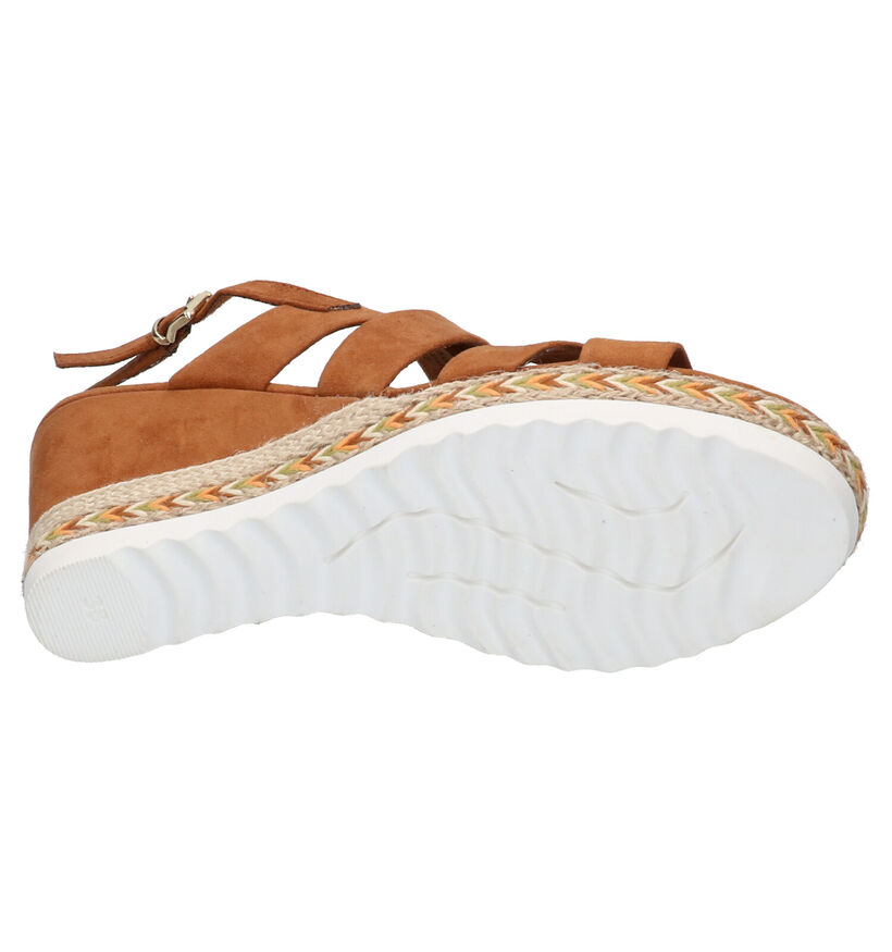 Marco Tozzi Cognac Sandalen in stof (270681)