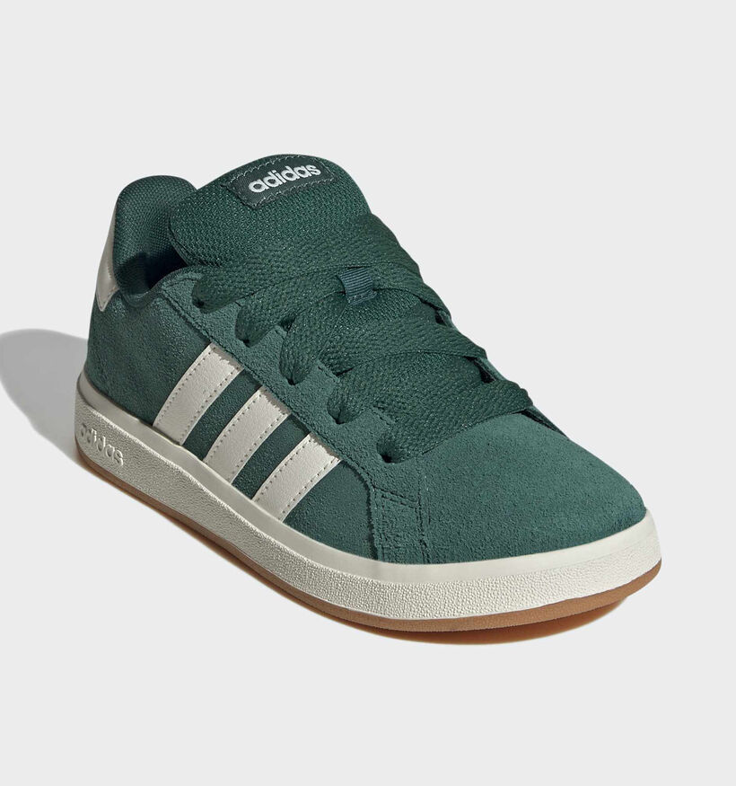 adidas Grand Court 00s Baskets basses en Vert pour filles, gar&ccedil;ons (375372)