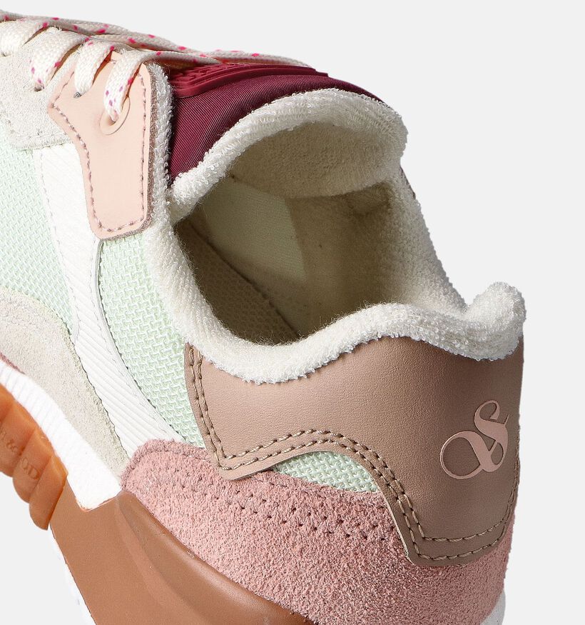 Scotch & Soda Vivi Sneakers Roze-Groen voor dames (353301) - geschikt voor steunzolen