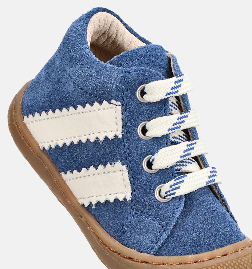 Naturino Macks 2 Suede Boots &agrave; lacets en Bleu pour gar&ccedil;ons (380177) - pour semelles orthop&eacute;diques