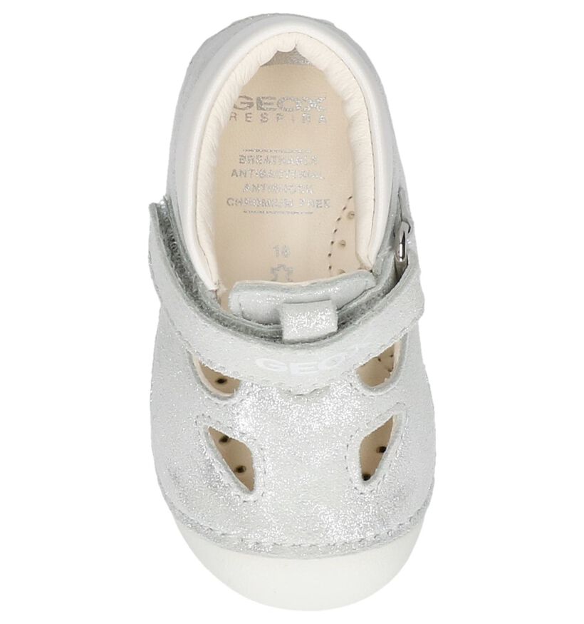 Zilveren Babyschoentjes Geox in nubuck (237956)