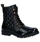 Milo & Mila Dublino Zwarte Boots in leer (296302)