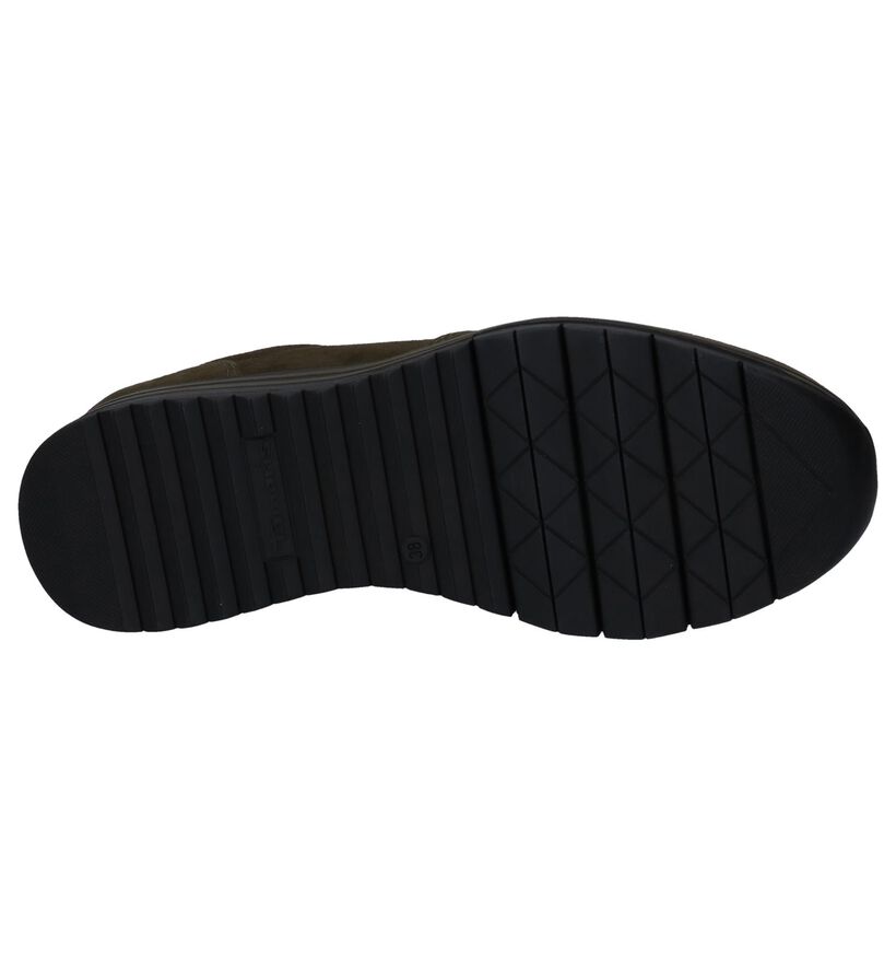 Kaki Snekers Tamaris Relax Fit in daim (253059)