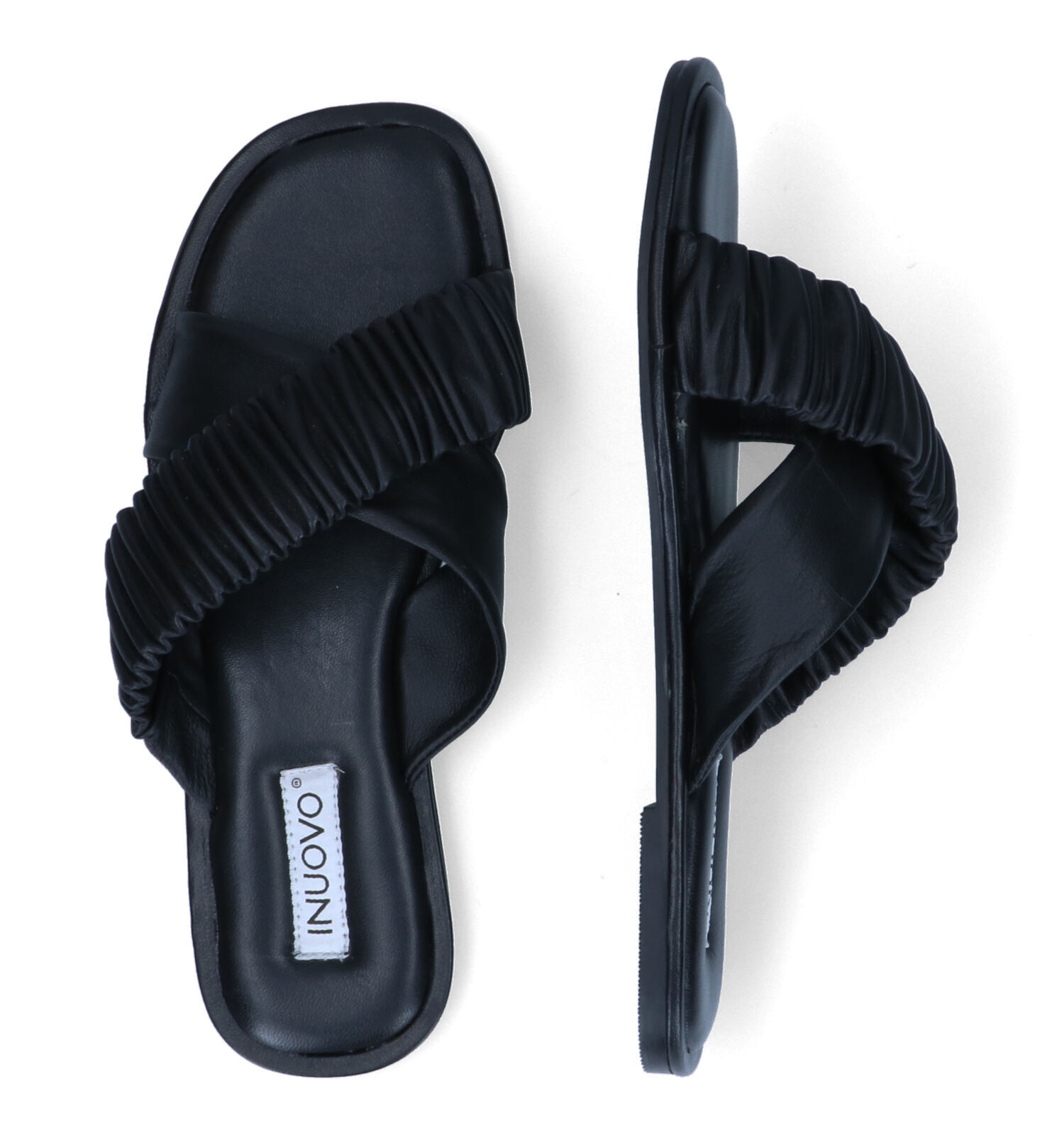 Inuovo Zwarte Slippers Dames Slippers Online op TORFS.BE