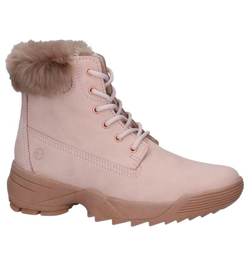Tamaris Bottines en Beige en nubuck (239968)