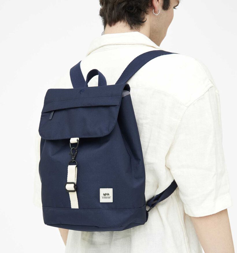 Lefrik Scout Mini Blauwe Rugzak met laptopvak voor dames, meisjes, heren, jongens (345879)