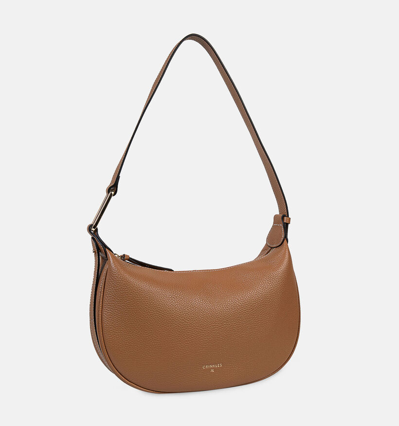 Crinkles Cognac Schoudertas voor dames (373921)