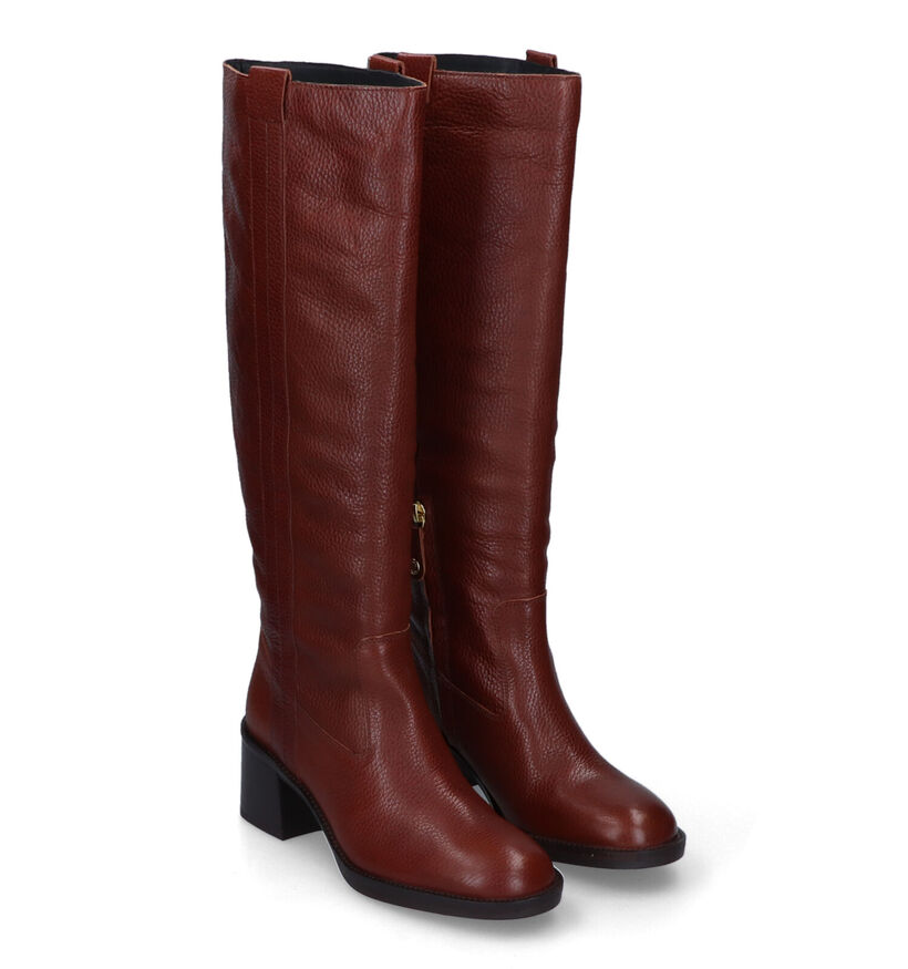 Geox Giulila Bottes en Noir en cuir (316153)