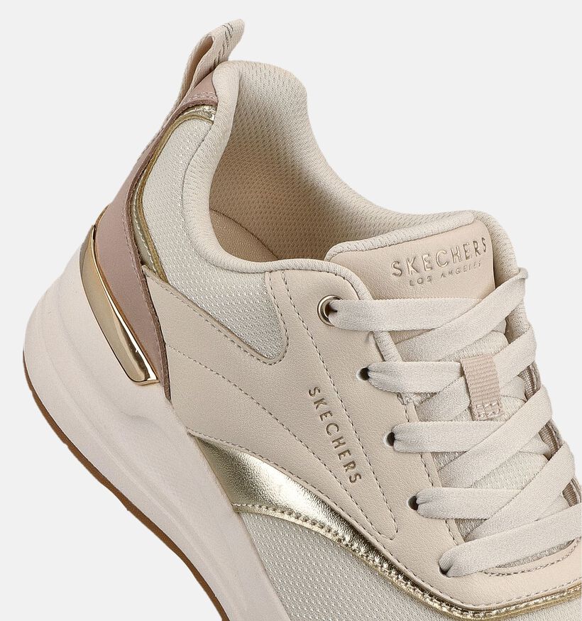 Skechers Billion 2 Beige/Lichtroze Sneakers voor dames (367832) - geschikt voor steunzolen