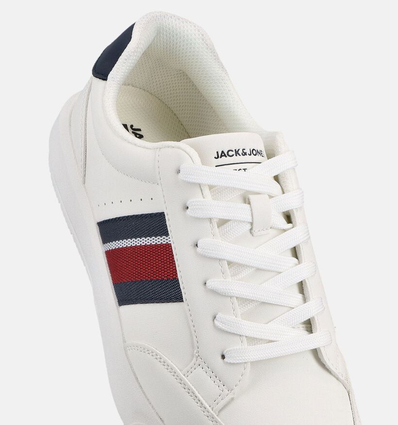 Jack & Jones Johnson Chaussures &agrave; lacets en Blanc pour hommes (366450) - pour semelles orthop&eacute;diques