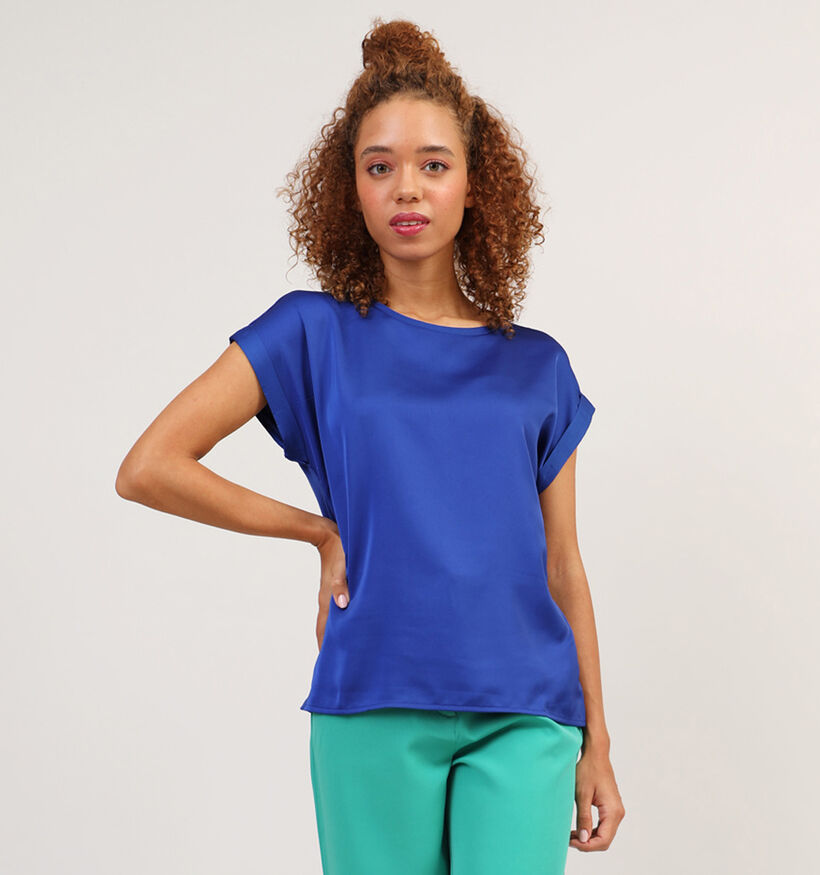 Vila Ellette Groene Satijnen Blouse voor dames (328836)