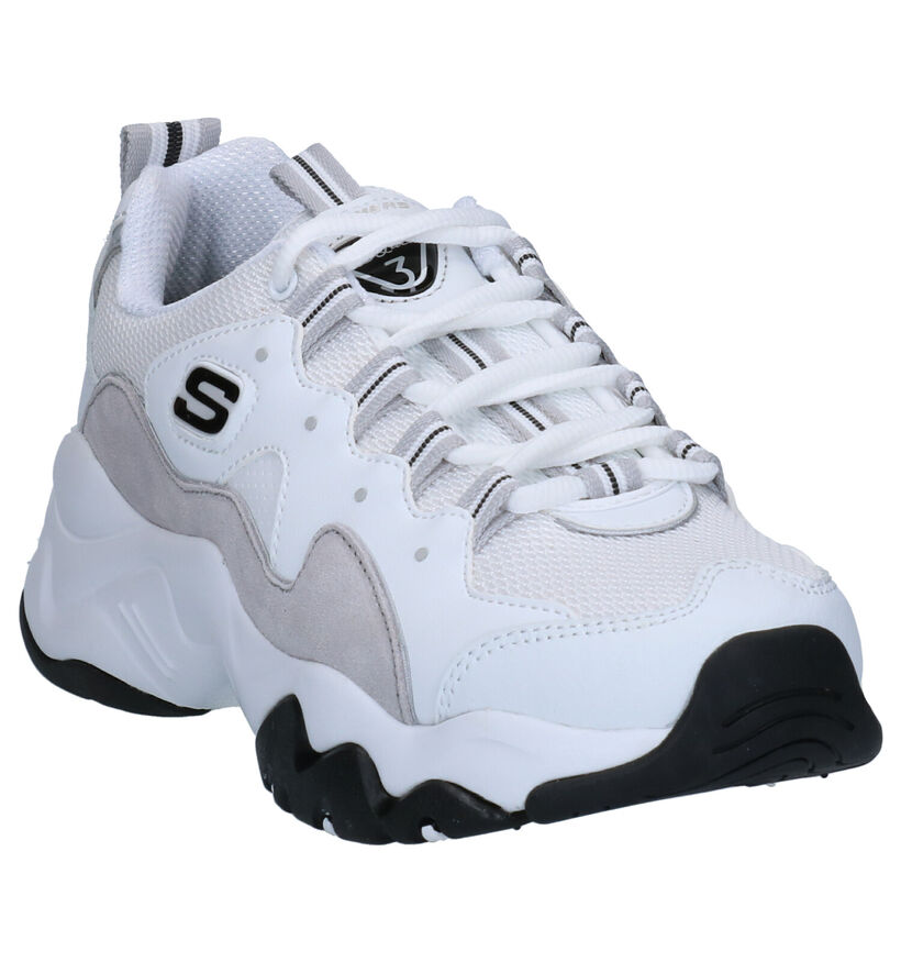 Skechers D'Lites 3.0 Zenway Sneakers Wit in leer (262838)