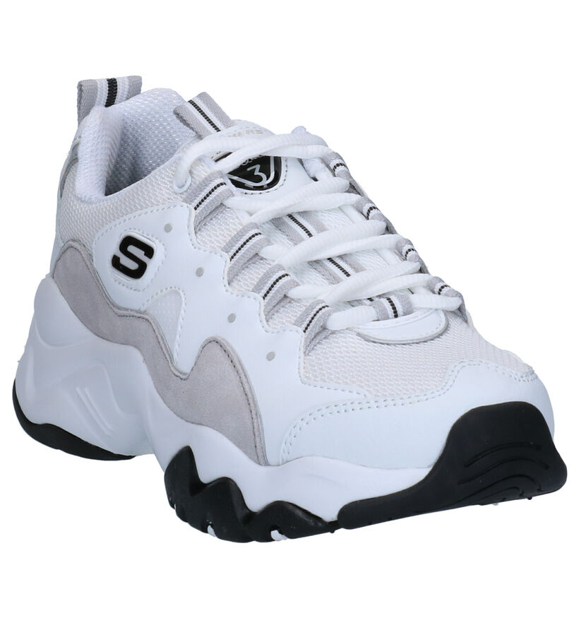 Skechers D'Lites 3.0 Zenway Baskets en Blanc en cuir (262838)