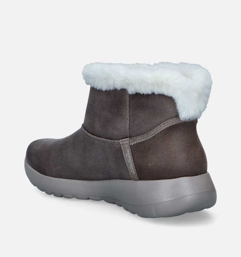 Skechers Slip-ins On-The-Go Joy Cozy Taupe Boots voor dames (345120)