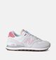 New Balance WL 574 Baskets en Blanc pour femmes (353324) - pour semelles orthopédiques
