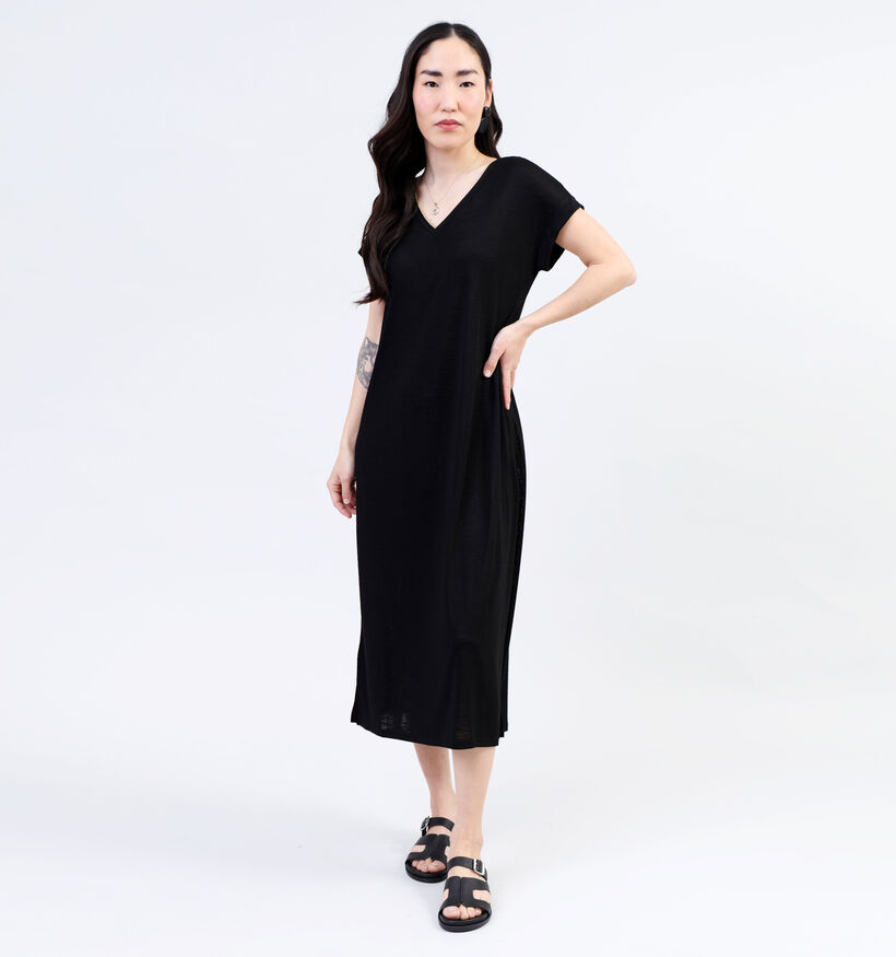Vila Noel Robe mi-longue en Noir pour femmes (342108)