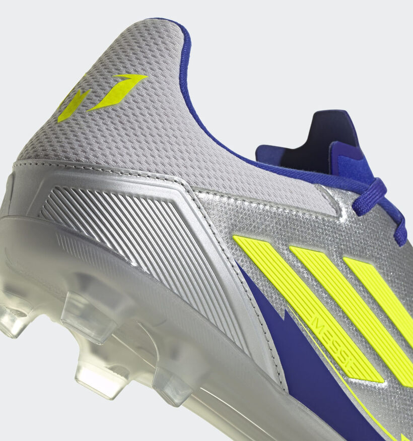 adidas F50 League Chaussures de foot en Argent/Bleu pour hommes (366388) - pour semelles orthopédiques