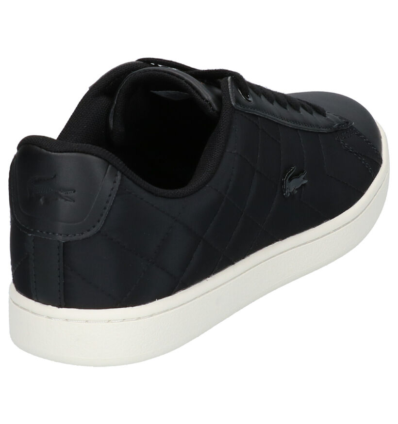 Lacoste Carnaby Evo Zwarte Sneakers in stof (253450)