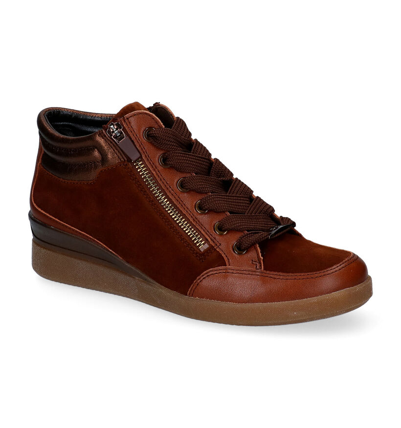 Ara Lazio Cognac Sneakers voor dames (298948) - geschikt voor steunzolen