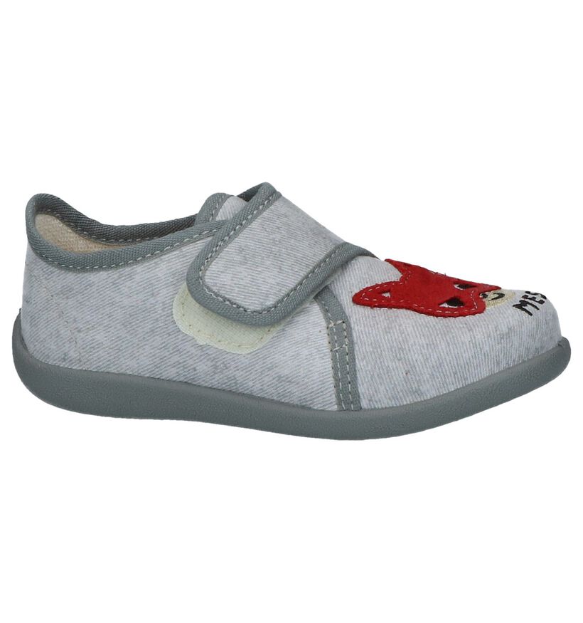 Bellamy Pantoufles fermées en Gris clair en textile (248493)