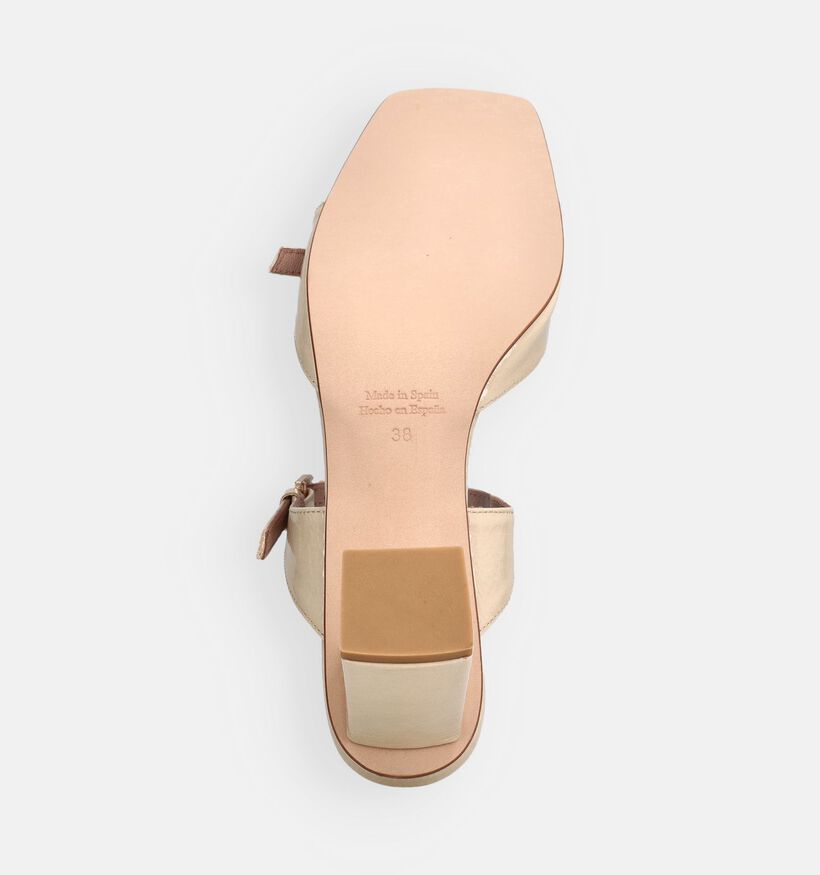 March23 Dani Nu-pieds &agrave; talons en Jaune pour femmes (372163)