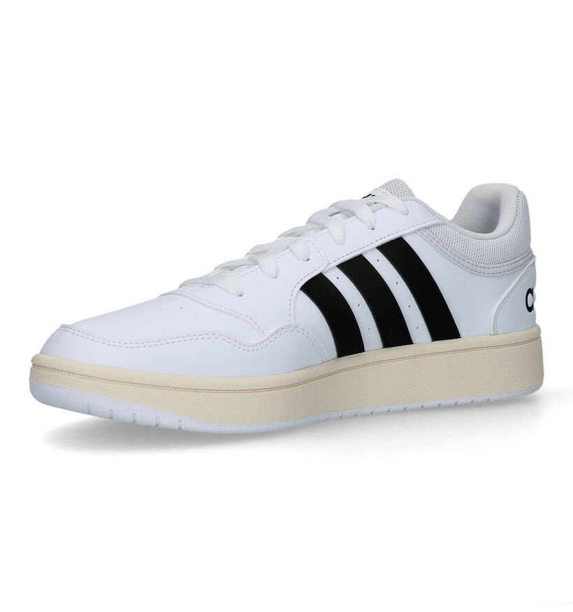 adidas Hoops 3.0 Baskets en Blanc pour hommes (324913) - pour semelles orthopédiques