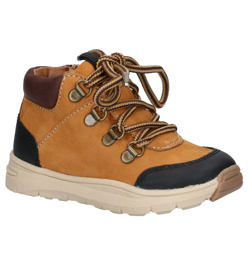 Milo & Mila Chaussures hautes en Cognac en faux fur (261382)