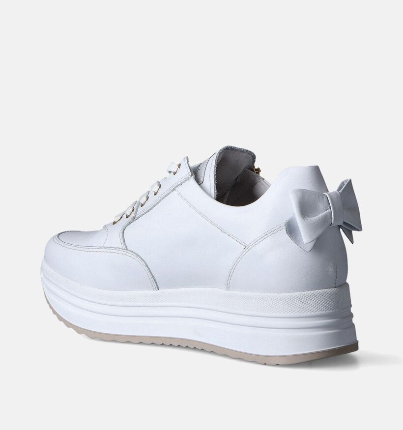 NeroGiardini Witte Platform sneakers voor dames (351908) - geschikt voor steunzolen