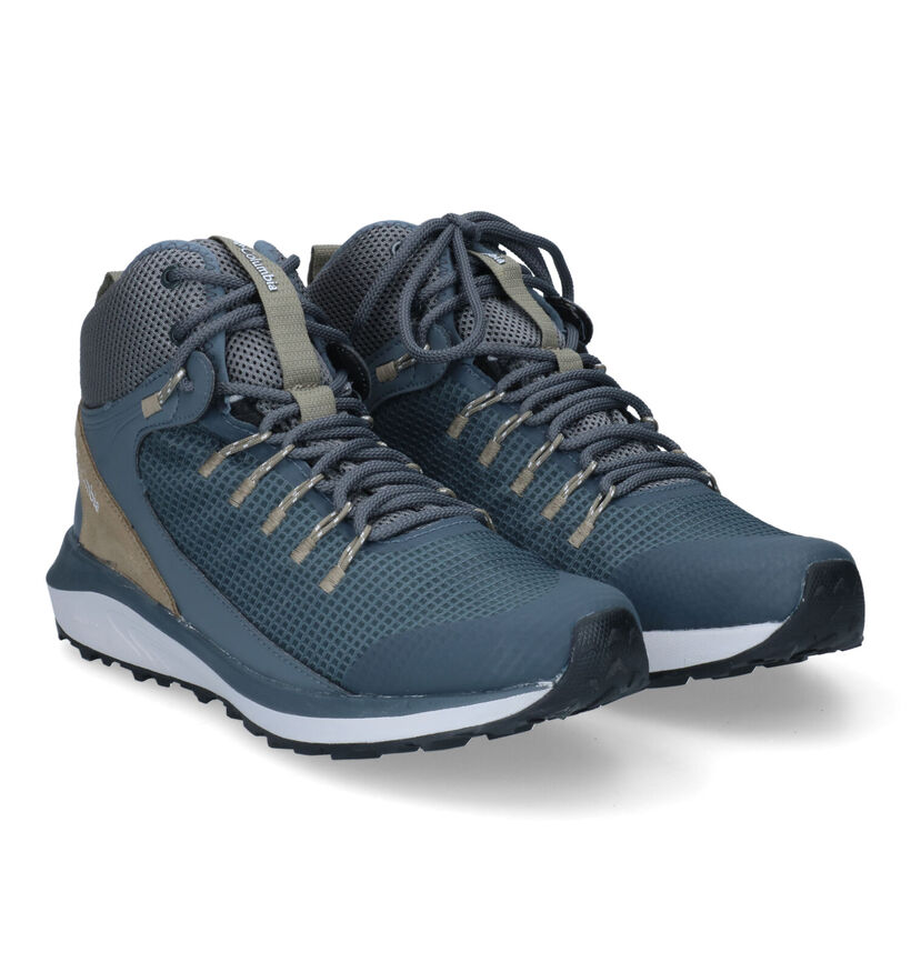 Columbia Trailstorm Bottines en Bleu pour hommes (303286) - pour semelles orthopédiques