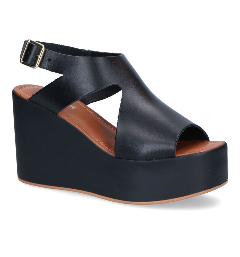 Sweet Lemon Ijox Sandales en Noir en cuir (308840)