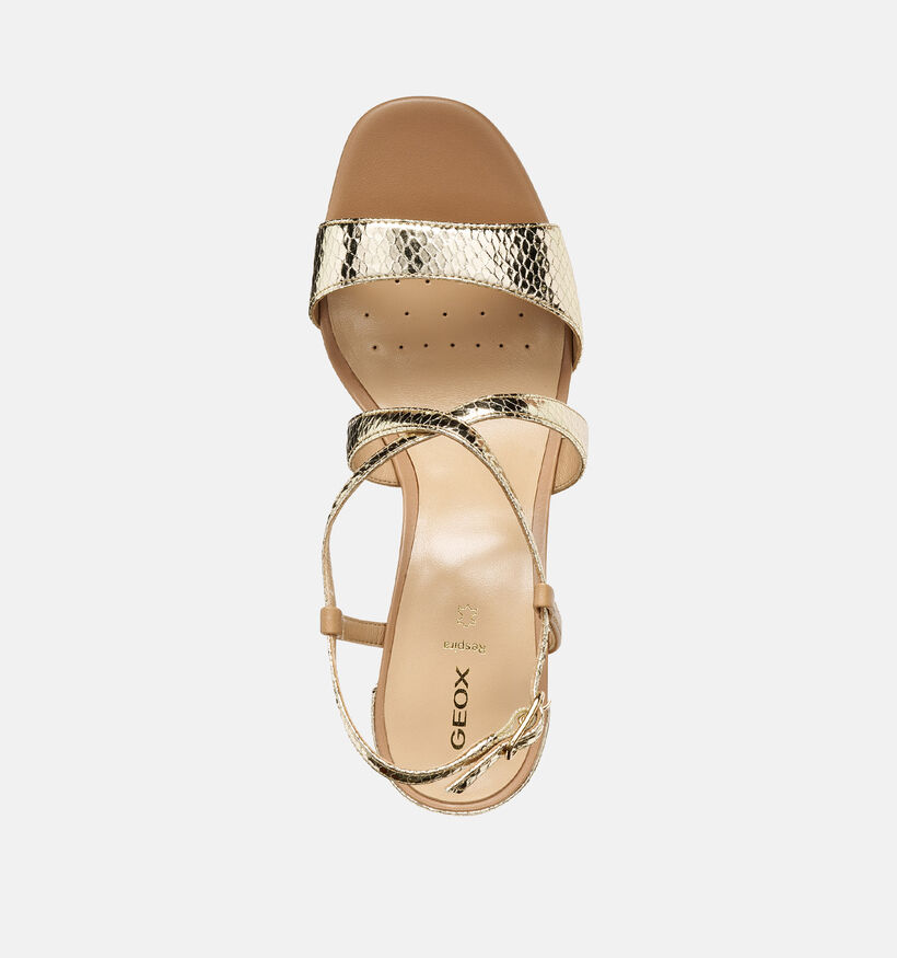 Geox 0kytu D New Eraklia 80 T01 Gouden Sandalen met Hak voor dames (368202)