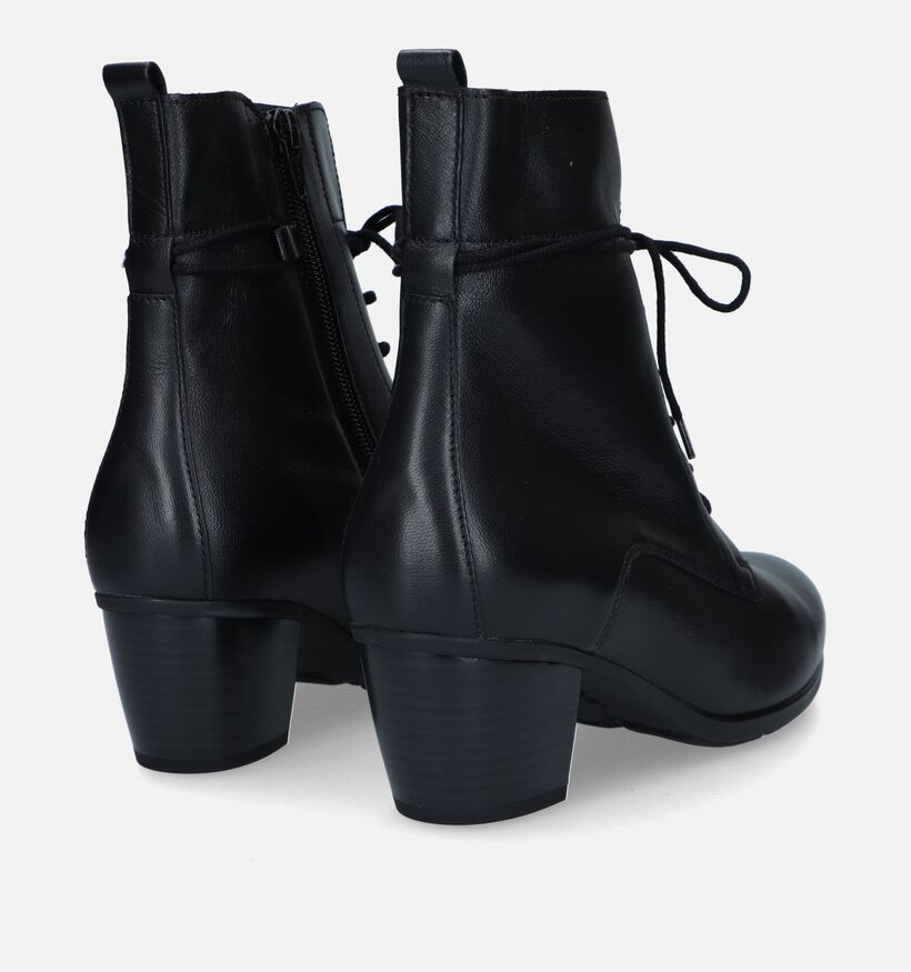 Gabor Best Fitting Bottines avec lacets en Noir pour femmes (331235) - pour semelles orthopédiques
