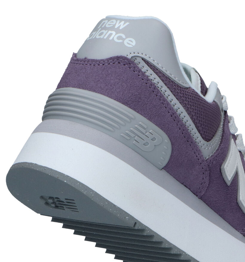 New Balance WL 574 Baskets en Violet pour femmes (327408) - pour semelles orthopédiques