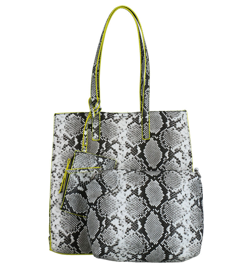 Emily & Noah Bag in Bag Grijze Shopper Tas in kunstleer (275940)