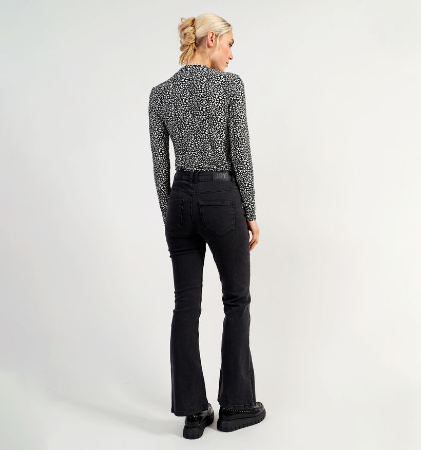 JDY Newflora Jeans évasé en Noir L32 pour femmes (346414)