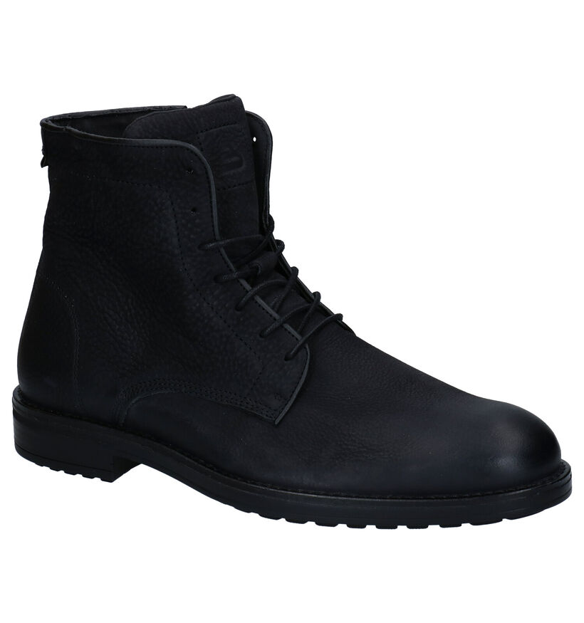 Bullboxer Zwarte Hoge Schoenen in nubuck (281790)