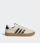 adidas VL COURT 3.0 Beige/Zwarte Sneakers voor dames (359450) - geschikt voor steunzolen